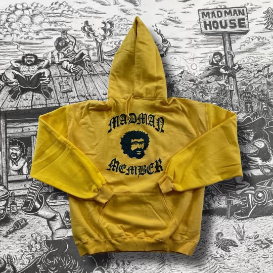Madman member yellow vintage hoodie