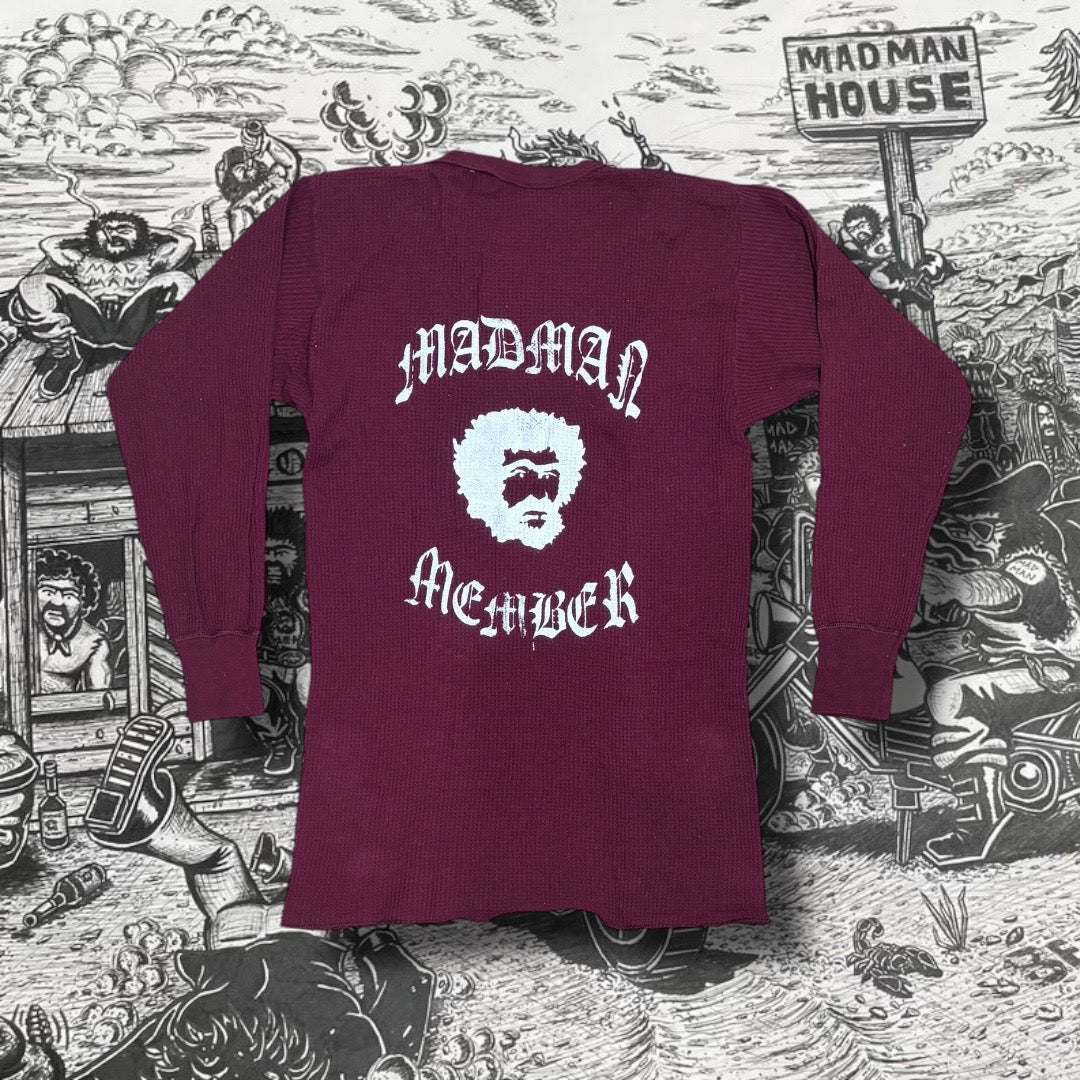 Madman Member Vintage Burgundy Red Thermal