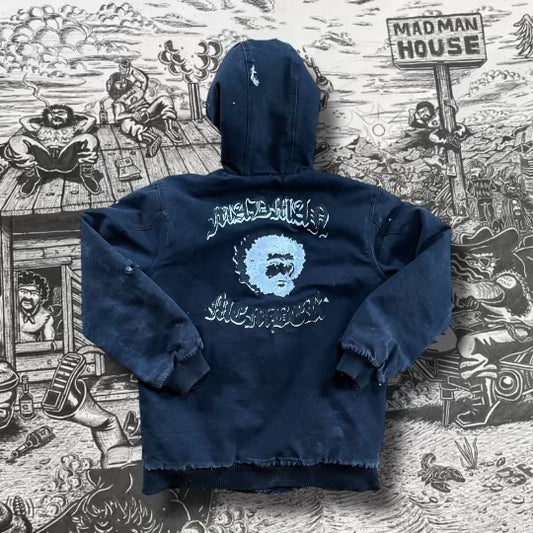 Madman member black vintage carhartt hooded jacket