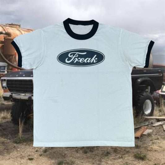 Freak Men’s White Ringer T-Shirt