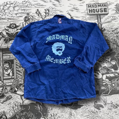 Madman member Vintage Blue & Silver button up