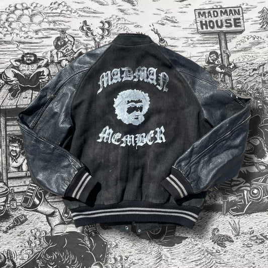 Madman Member Vintage Black Varsity Jacket