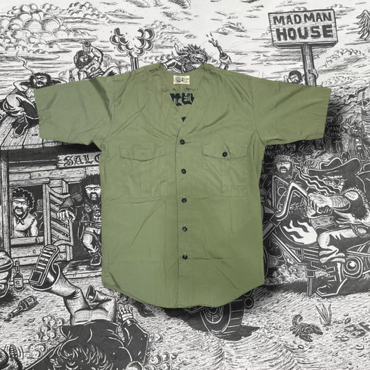 Madman Member Green Button Up Shirt