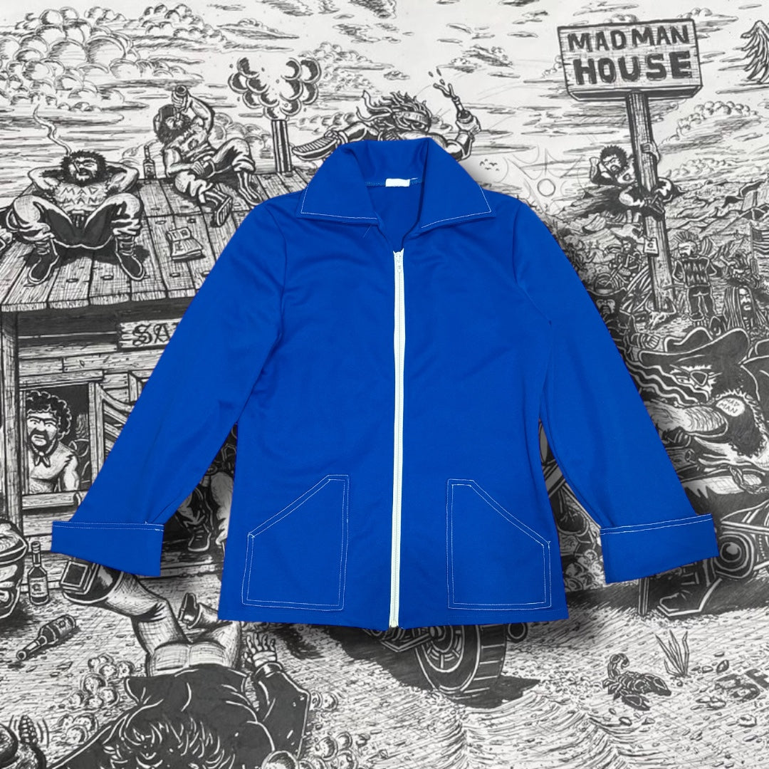 MadMan Member Vintage Blue Zip Up Jacket