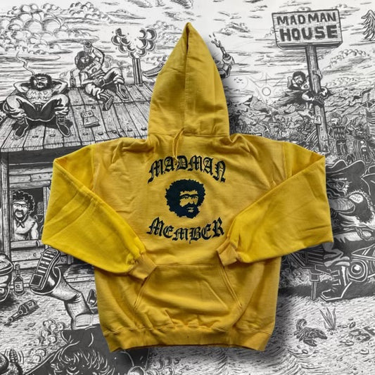Madman member yellow vintage hoodie