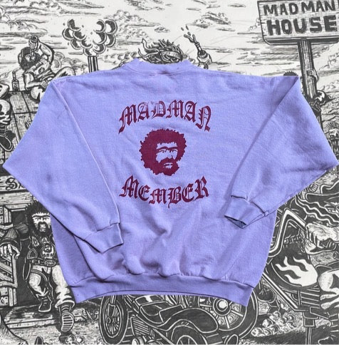 Madman member vintage pink sweatshirt
