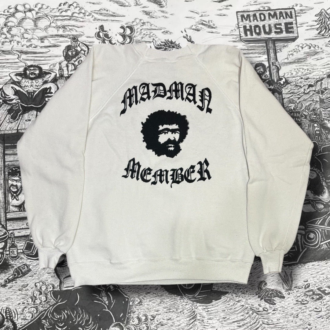 Madman Member Vintage White Sweatshirt